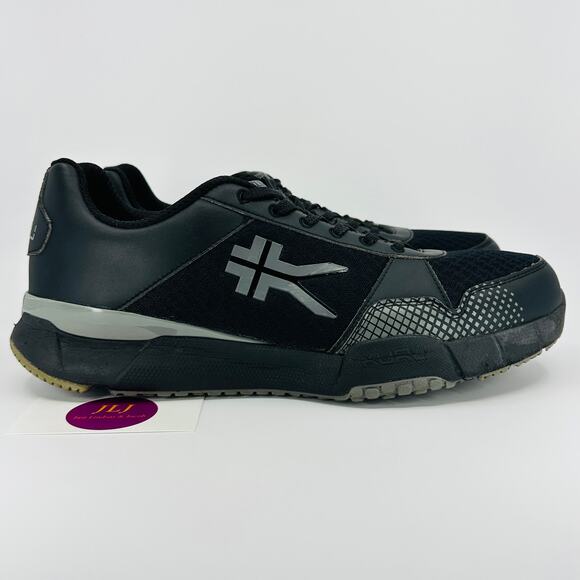 Kuru Mens Quantum Supportive Stability Walking Sneakers Black Slate Gray Size 12 - Picture 1 of 11
